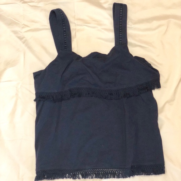 J. Crew Factory Navy Fringe Tank - Picture 5 of 6